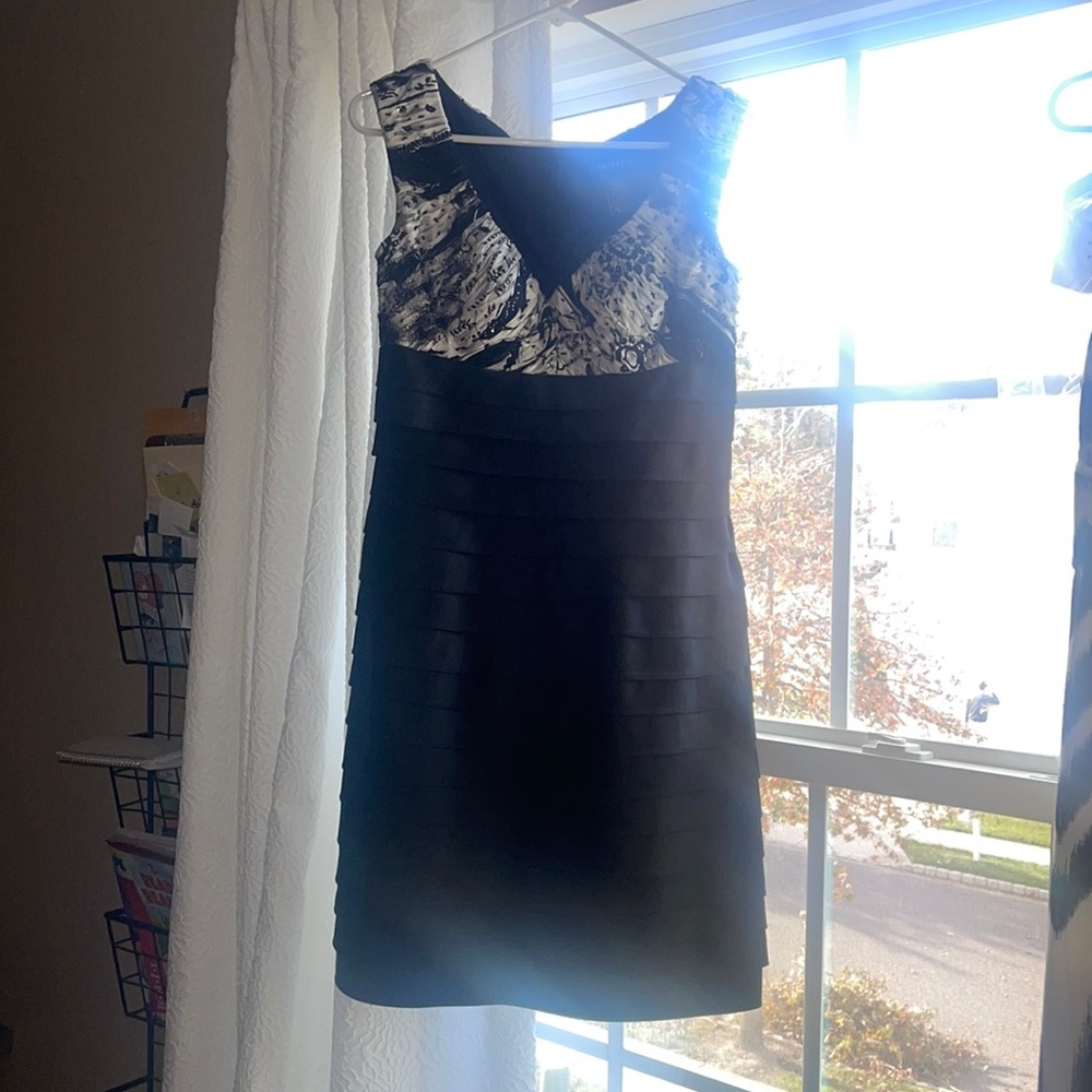 Black and White Wedding Guest Dress